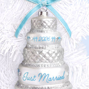 Just Married 2026 - glass ornament