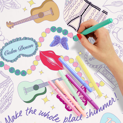 Eras Coloring Tablecloth - 1 tablecloth