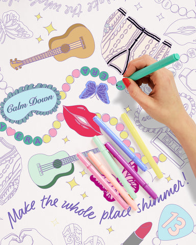 Eras Coloring Tablecloth - 1 tablecloth