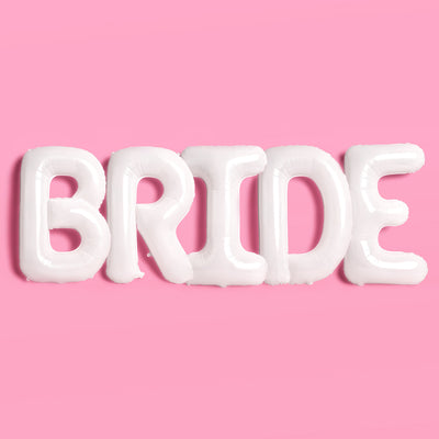 XL BRIDE Balloons - 40" white matte balloons