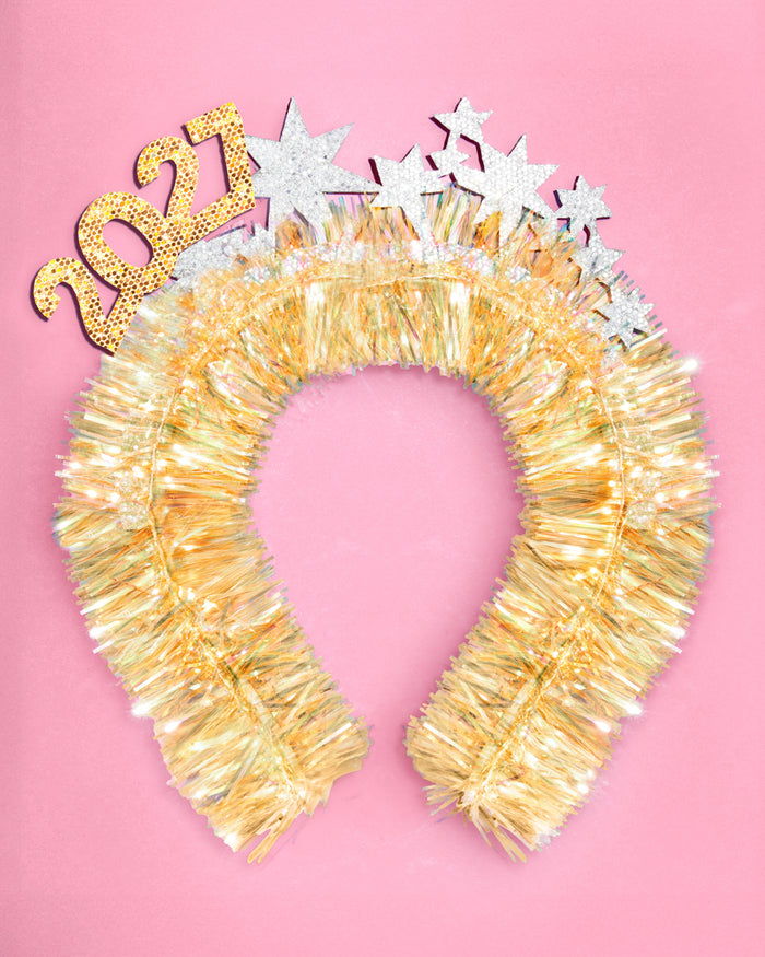 NYE 2027 Headband - fringe headband