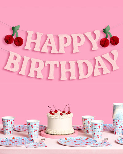 Cherry Bday Banner Bundle