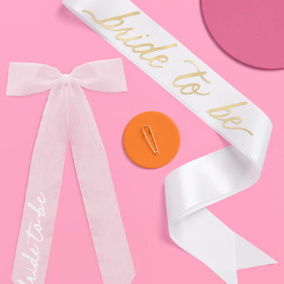 Classic Bride Pack - hair bow and sash