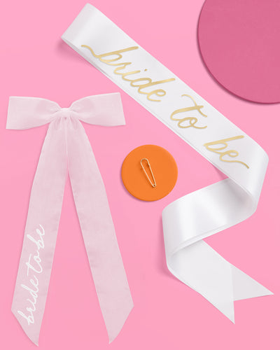 Classic Bride Pack - hair bow and sash