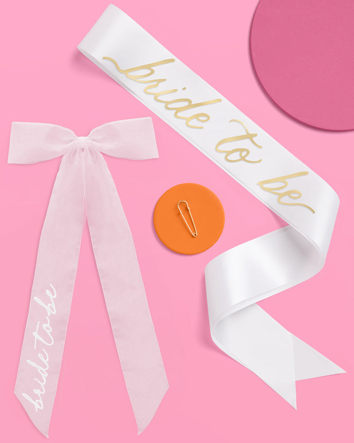 Classic Bride Pack - hair bow and sash