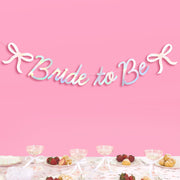 Tying The Knot Banner - iridescent foil banner