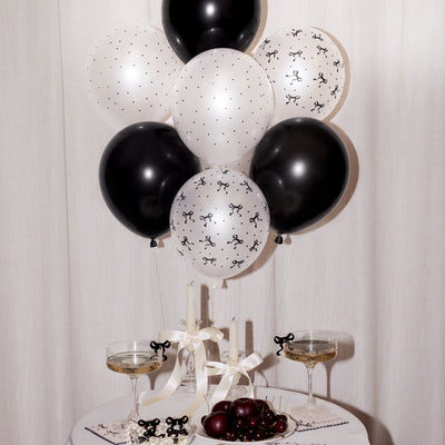 Little Black Bow Pack - 24 latex balloons