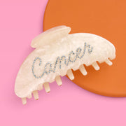 Cancer Claw Clip - rhinestone claw clip