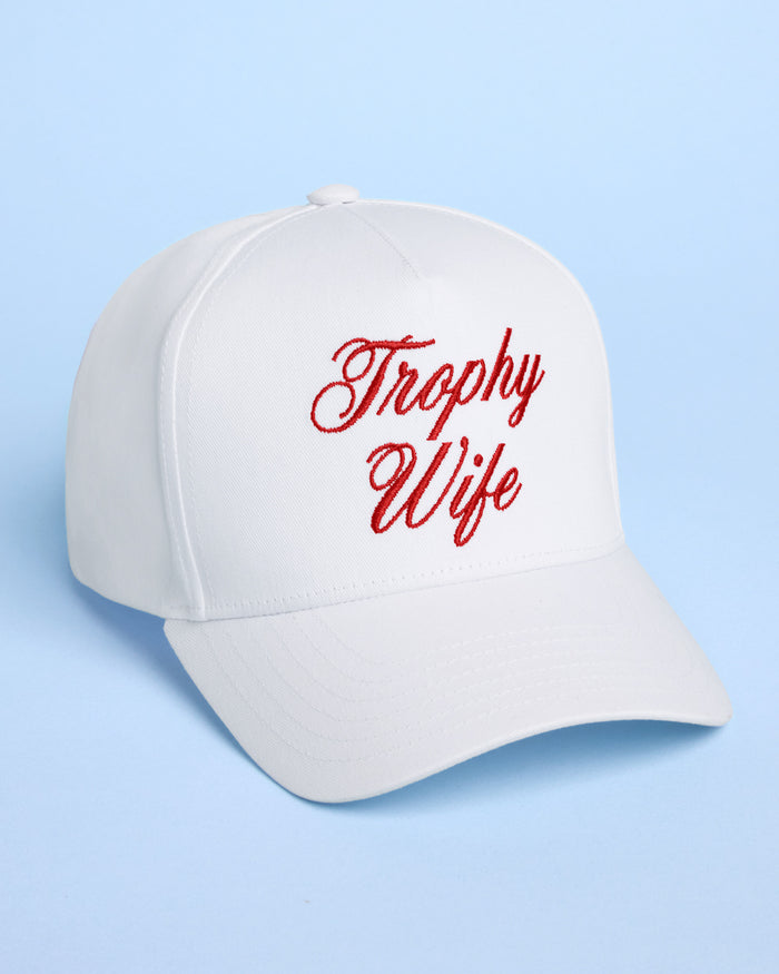 Trophy Wife Trucker Hat - embroidered hat