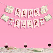 Book Club Banner - pink printed banner