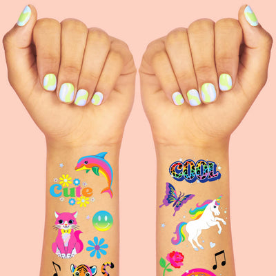 Rainbow Dreamland Tats - 68 temporary tattoos