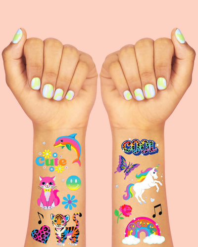 Rainbow Dreamland Tats - 68 temporary tattoos