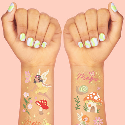 Woodland Fairy Tats - 84 foil temporary tattoos