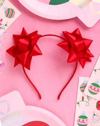 Bow on Top Headband - satin headband