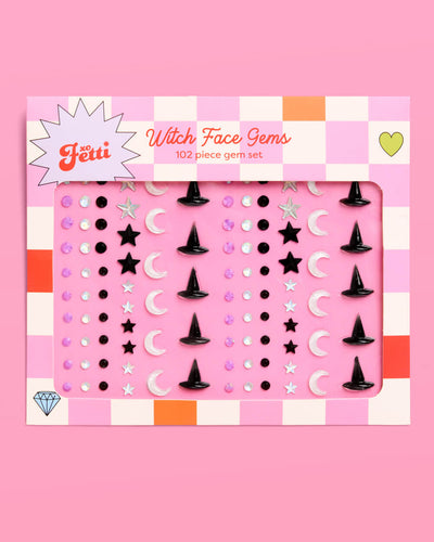 Witch Face Gems - 102 piece iridescent gem set