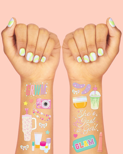 Preppy Beauty Tattoo - 52 temporary tattoos
