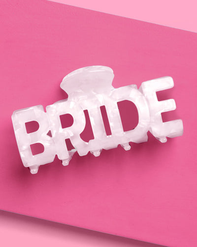 Bride Claw Clip - white acrylic claw clip