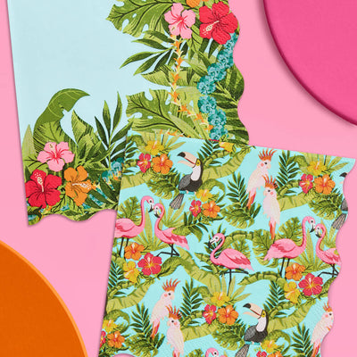Tropical Napkins - 24 wavy paper napkins