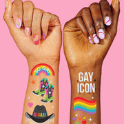Gay Icon Tats - 52 temporary tattoos