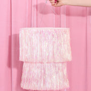 Iridescent Party Chandelier - sparkly foil chandelier