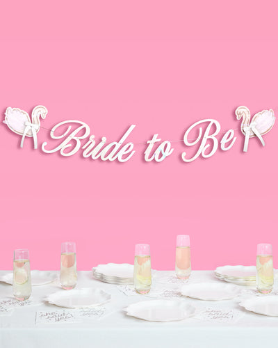 Swan to Be Banner - iridescent foil banner