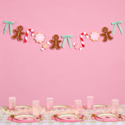 Bake it Merry - pink Christmas banner