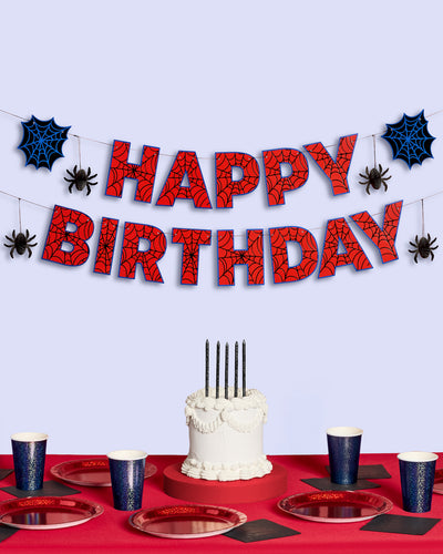 Spider Web 🕸️ Banner - 3D paper banner