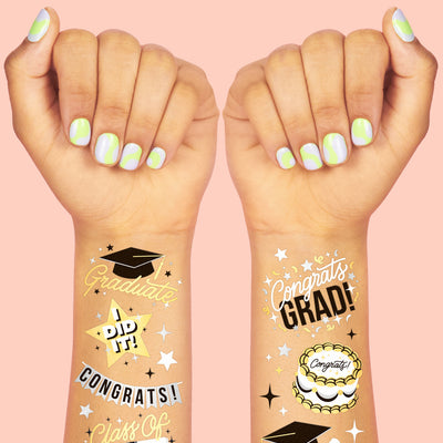 Class of '26 Tats - 48 foil temporary tattoos