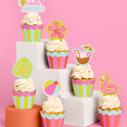 Pool Party Toppers - 24 wrappers + toppers
