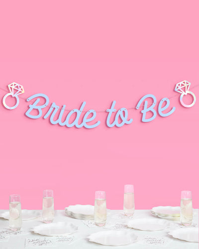 Blue Bride To Be Banner Bundle