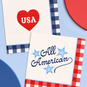 All American Napkins - 24 paper napkins