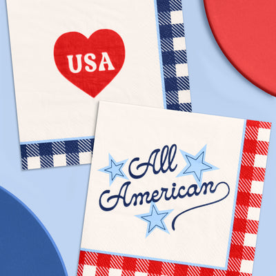 All American Napkins - 24 paper napkins