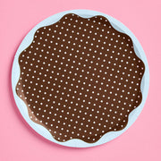Cocoa Dot Plates - 7in polka dot plates