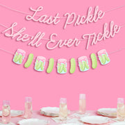 Last Pickle Banner - pink glitter banner