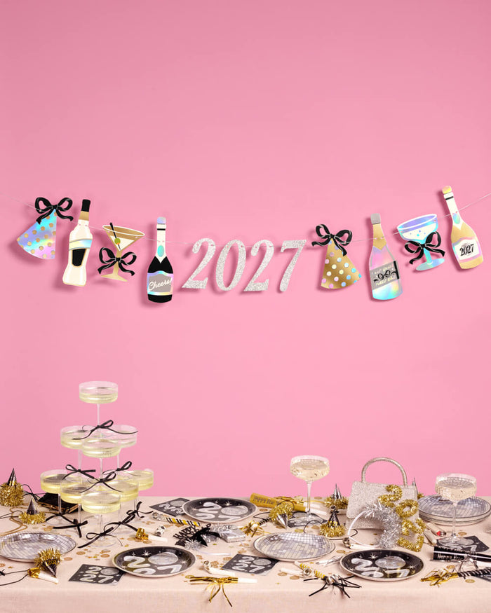 2027 NYE Banner - foil party banner
