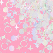 Engaged Era Confetti - 200 pc iridescent foil confetti