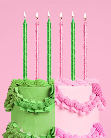 Emerald City Candles - 10 glitter candles