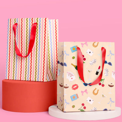 Cute Girl Gift Bag Set - 6 gift bags