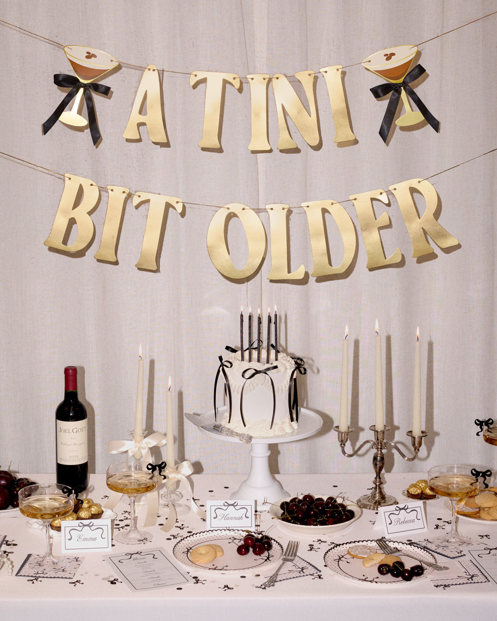 Espresso Tini Bit Older Banner - gold foil banner