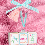 Mahjong Tile Ornament - glass ornament