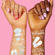 Seashells & Wedding Bells Tats - 60 temporary tattoos