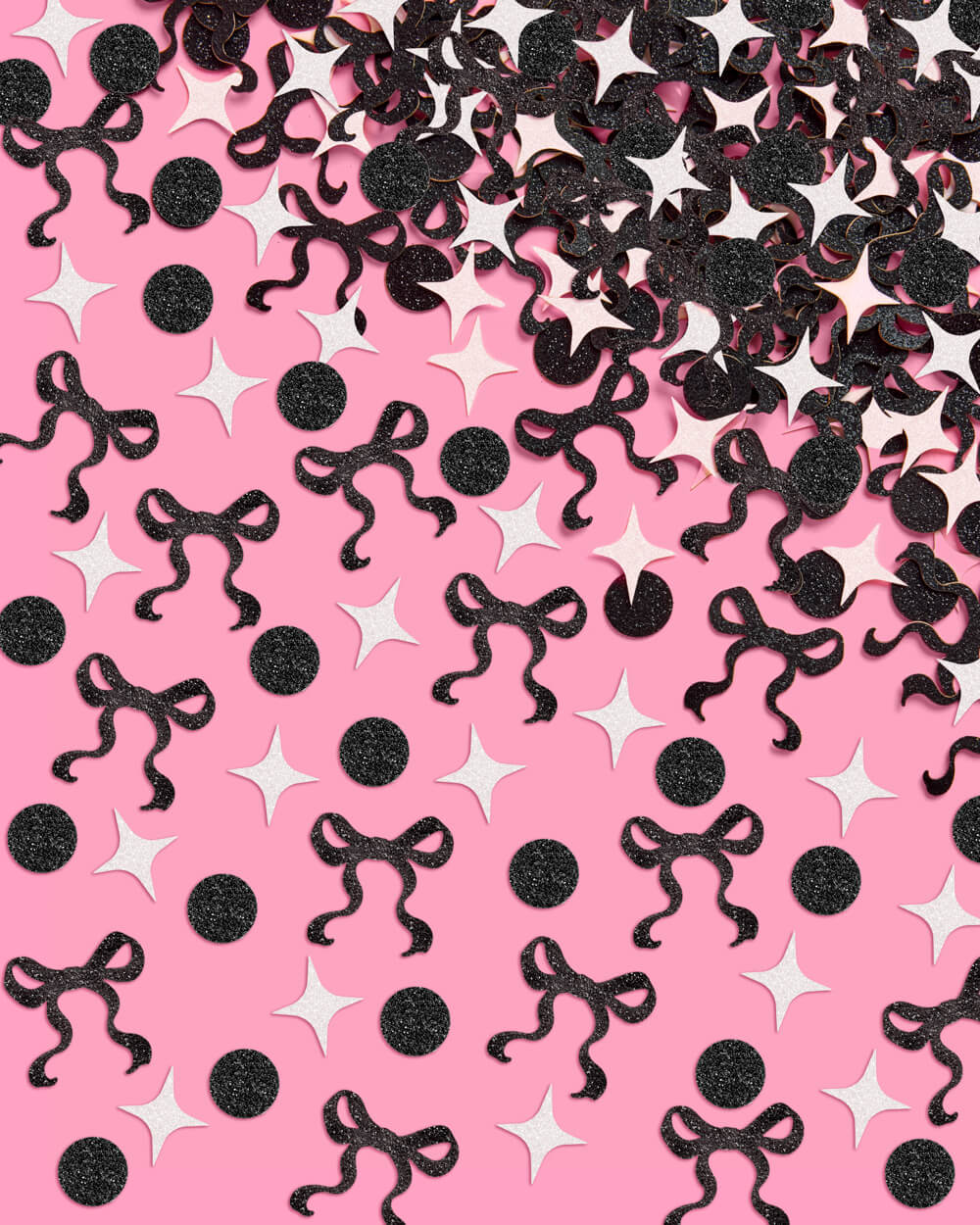 Little Black Bow Confetti - 200 pc iridescent foil confetti