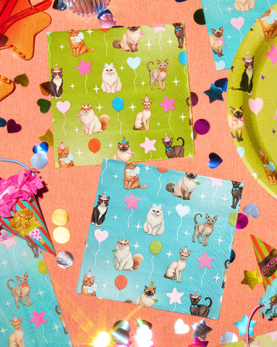 Cat Napkins - 24 paper napkins