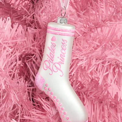 Pilates Princess Ornament - glass ornament