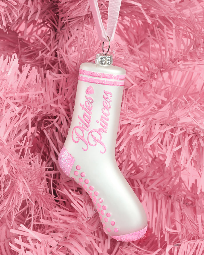 Pilates Princess Ornament - glass ornament