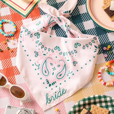 Camp Bride Bandana - embroidered bandana