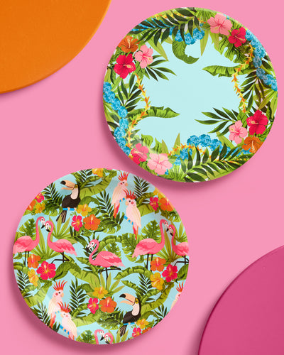 Tropical Plates - 24 paper plates