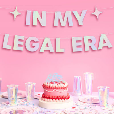 Legal Era Banner - iridescent foil banner