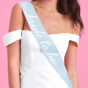 Something Blue Sash - blue satin sash
