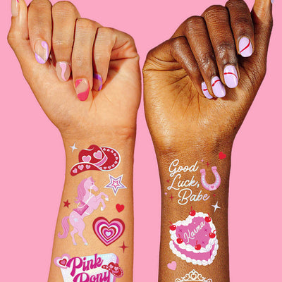 Pink Pony Club Tats - 54 temporary tattoos